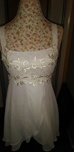 Flora Nikon negligee set in white.  Gorgeous!